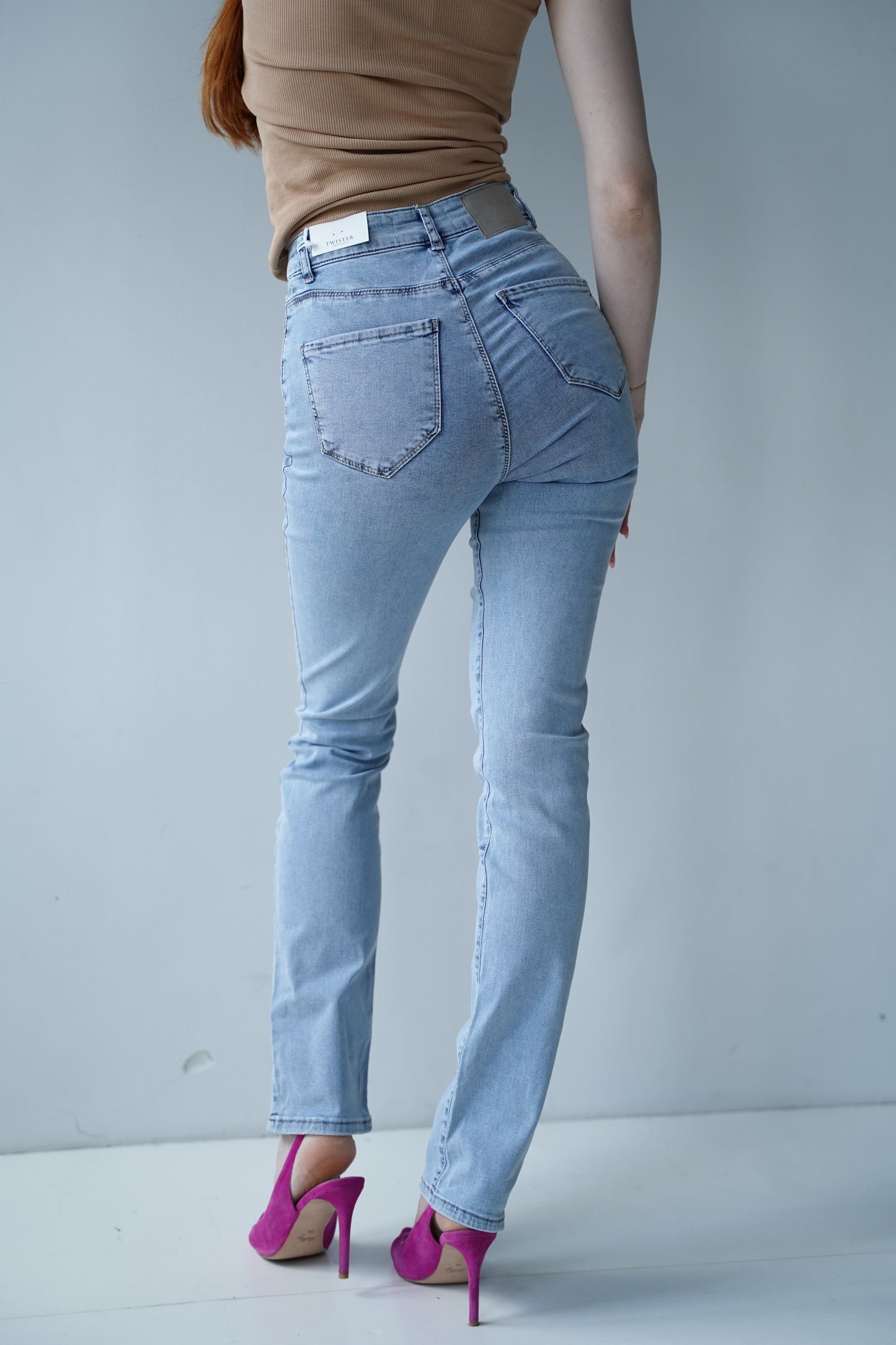 Jeansy damskie jasnoniebieskie SLIM FIT Marta 9269-17