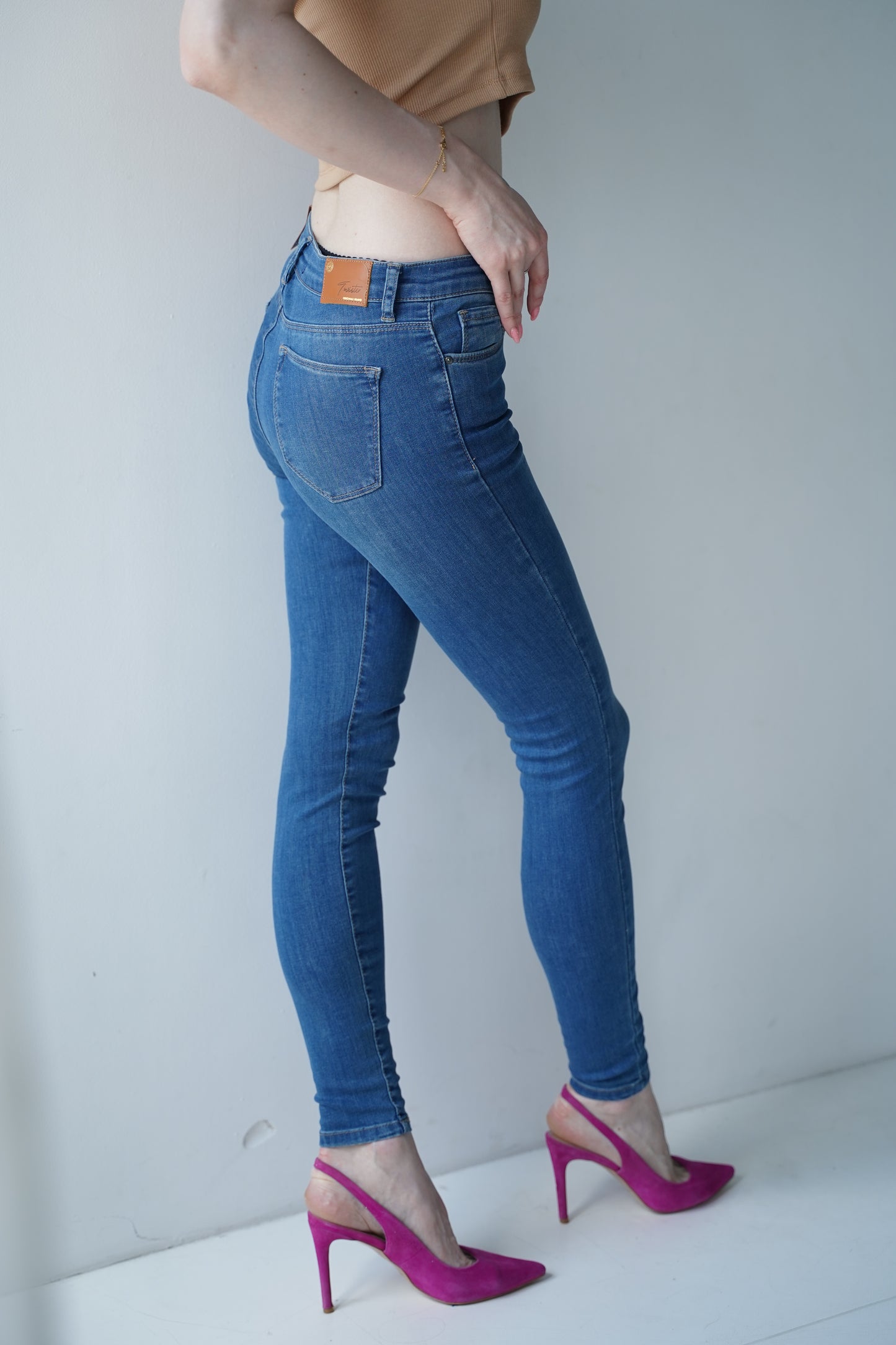 Jeansy SKINNY niebieskie MINDY 9205-54